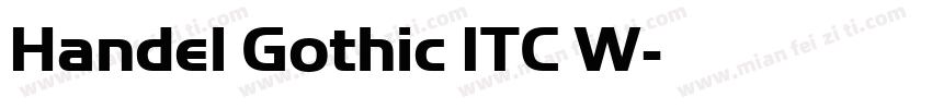 Handel Gothic ITC W字体转换